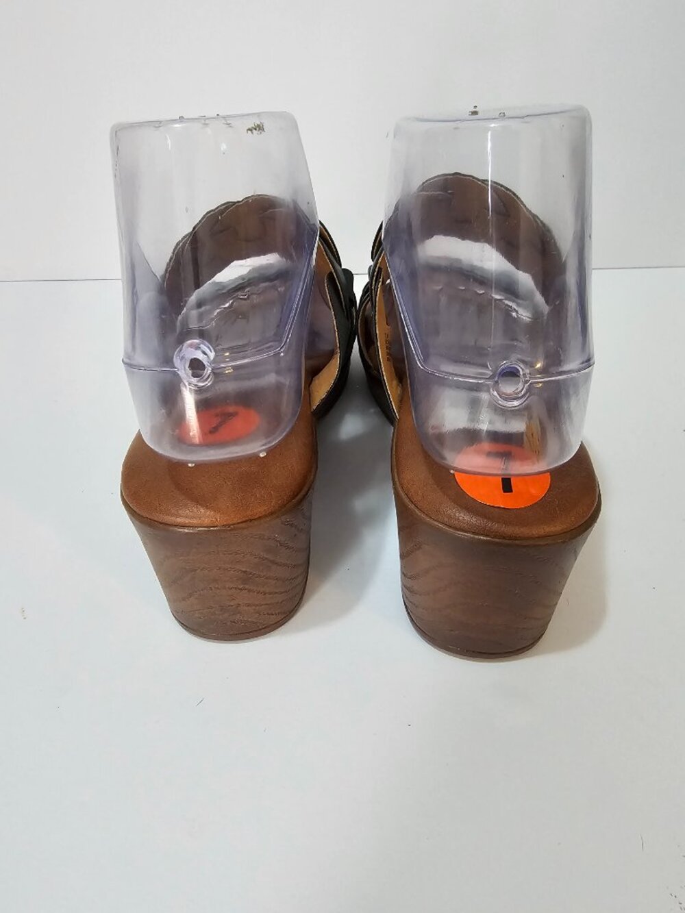 BOC Jillian Sandals Blue Woven Faux Leather Y2K Retro Summer Boho 7 NWT - Picture 4 of 11